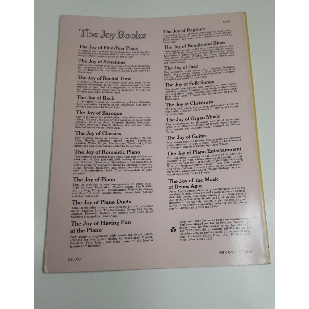 The Joy Of Piano with arrangements by Denes Again Vintage 1964 - Picture 2 of 6